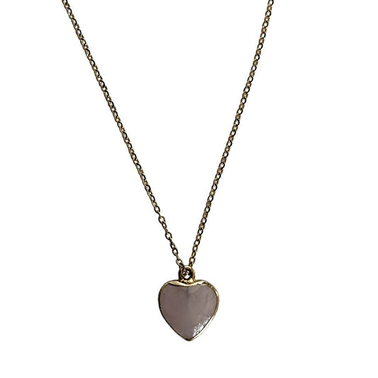 Halo Gemstone Pendant, Heart