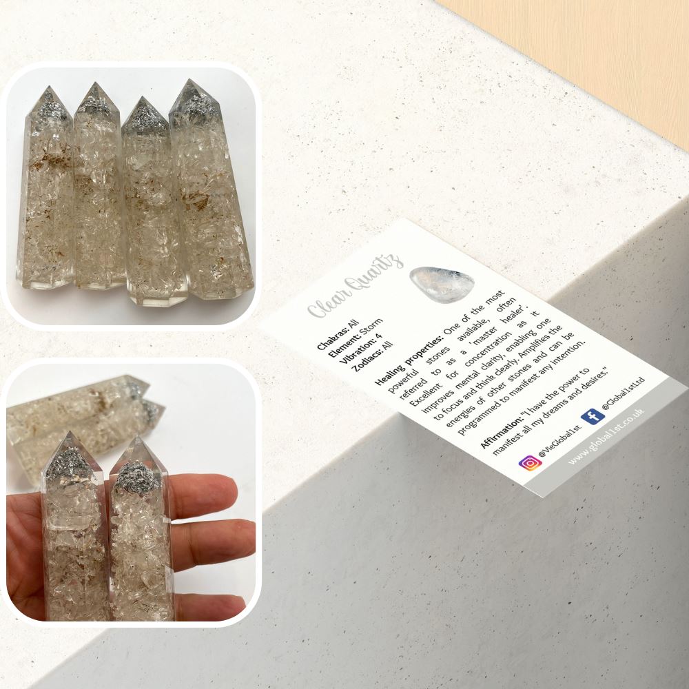 Orgonite Obelisk Tower, 8x2x2cm
