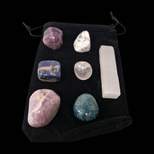 Tumbled Crystals & Selenite Set