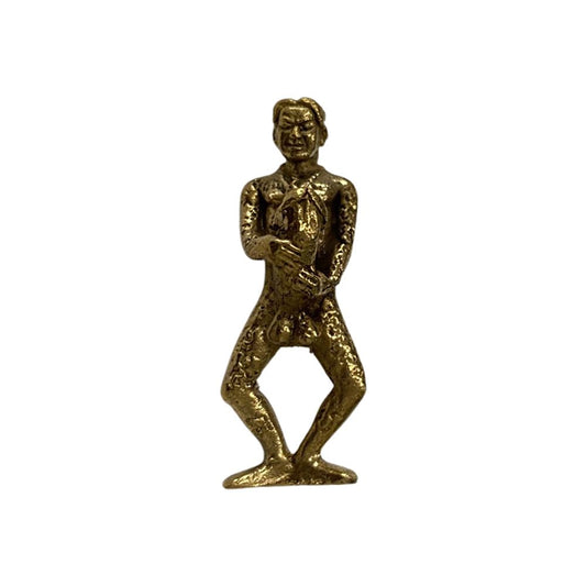 Miniature Brass Figurine, Fertility Pendant, Design #062