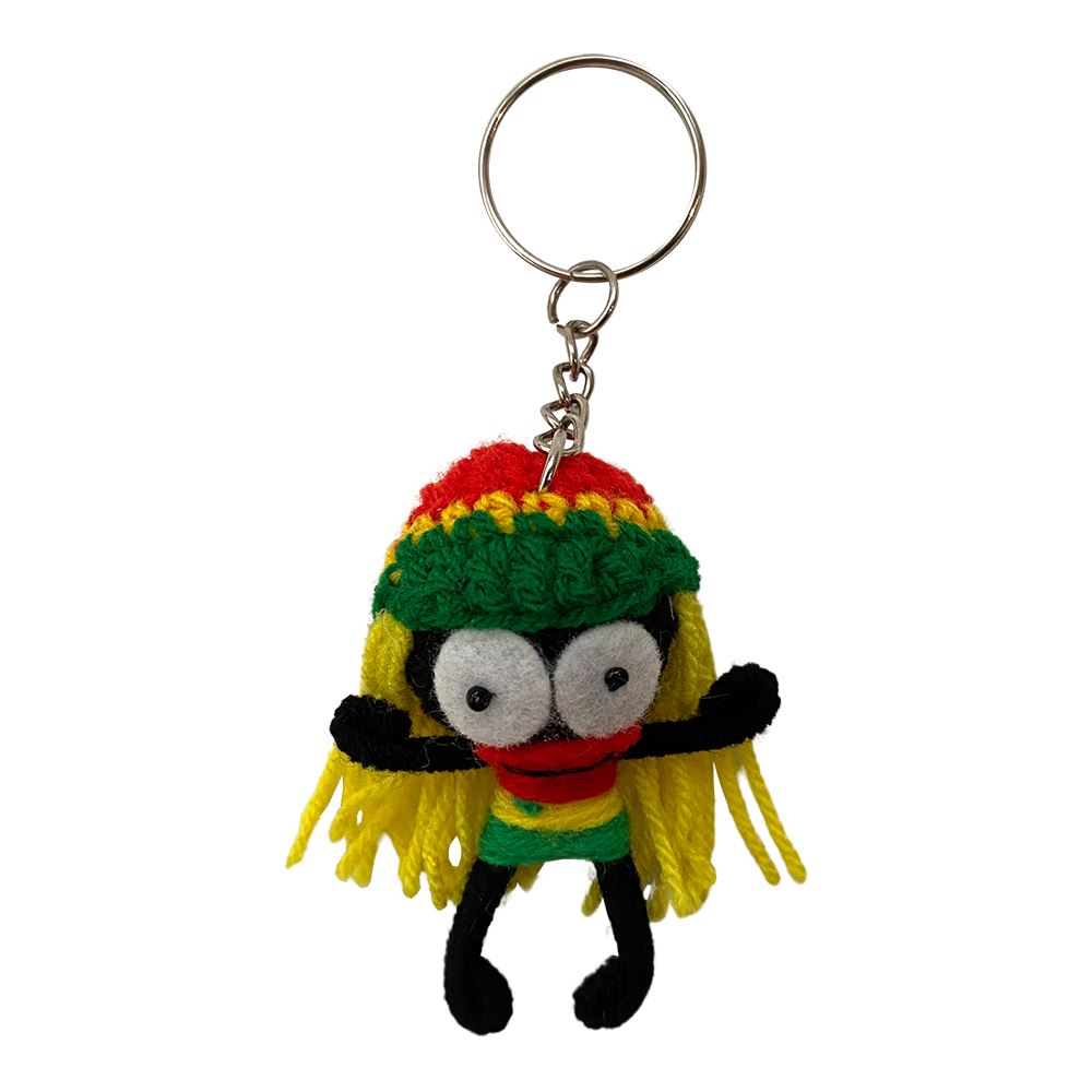 Voodoo String Doll Keychain, 7cm