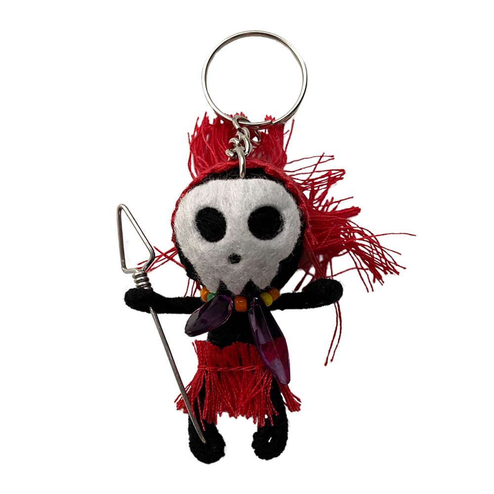 Voodoo String Doll Keychain, 7cm