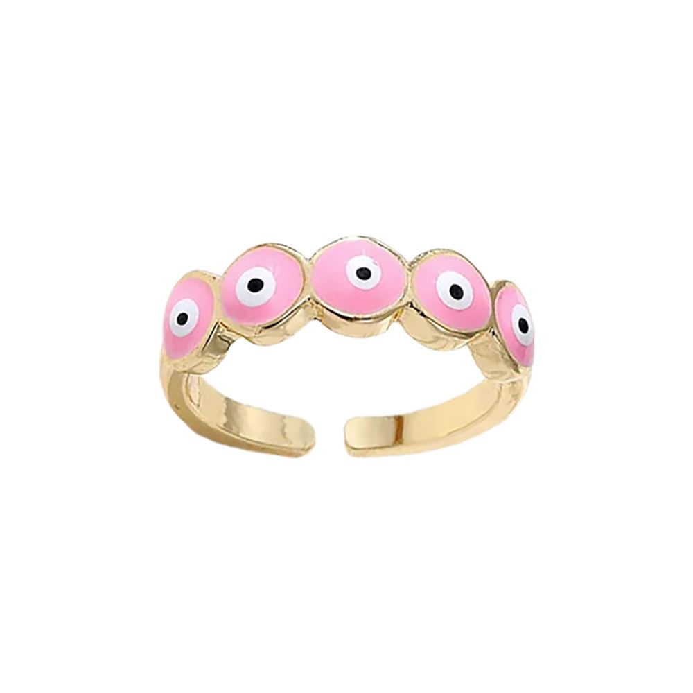 Evil Eye Ring, Gold, Golden Eyes (#3)