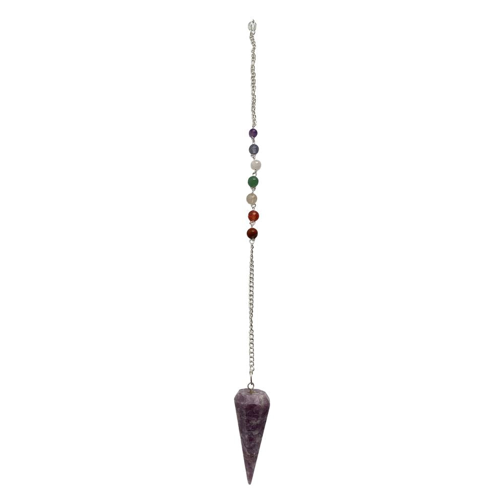 Pendulum with 7 Chakra Beaded Chain