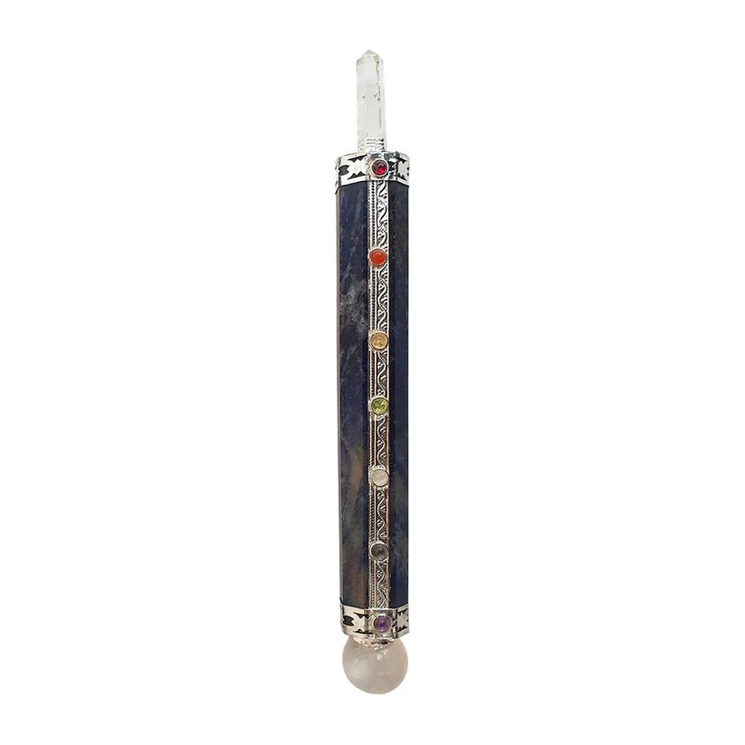 7 Chakra Healing Stick, 15cm, Sodalite