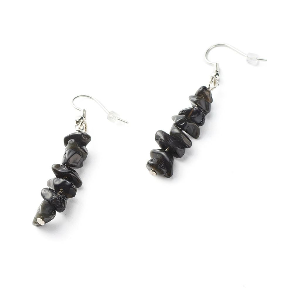Gemstone Chips Dangle Earrings