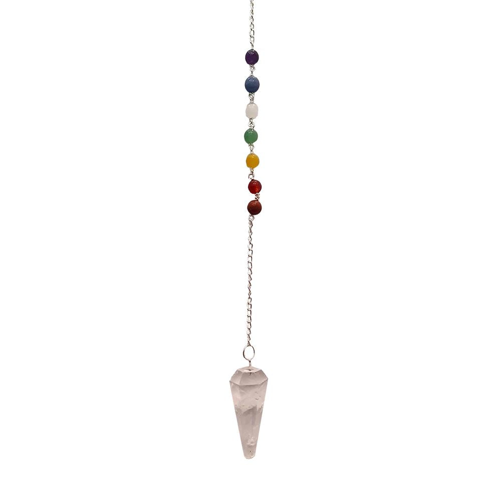 Pendulum with 7 Chakra Beaded Chain