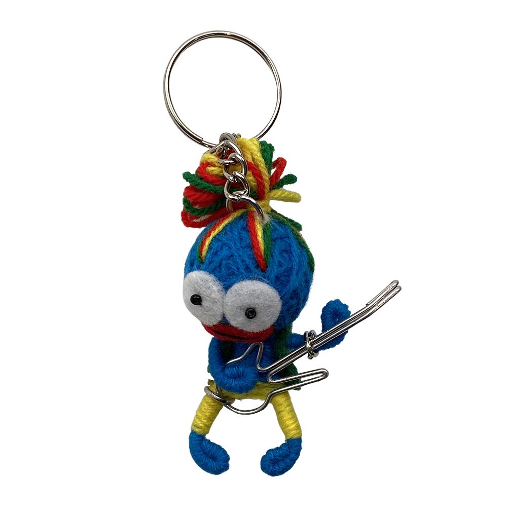 Voodoo String Doll Keychain, 7cm