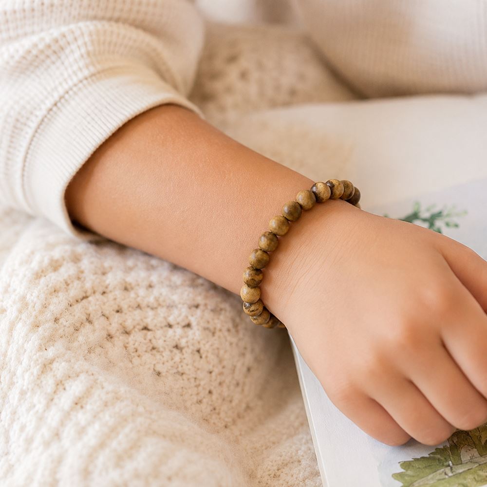 Palo Santo Wood Bracelet for Kids, 6mm Beads