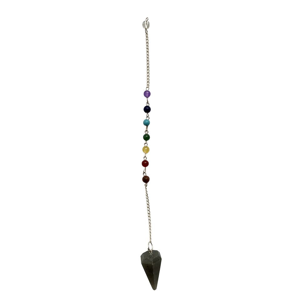 Pendulum with 7 Chakra Beaded Chain