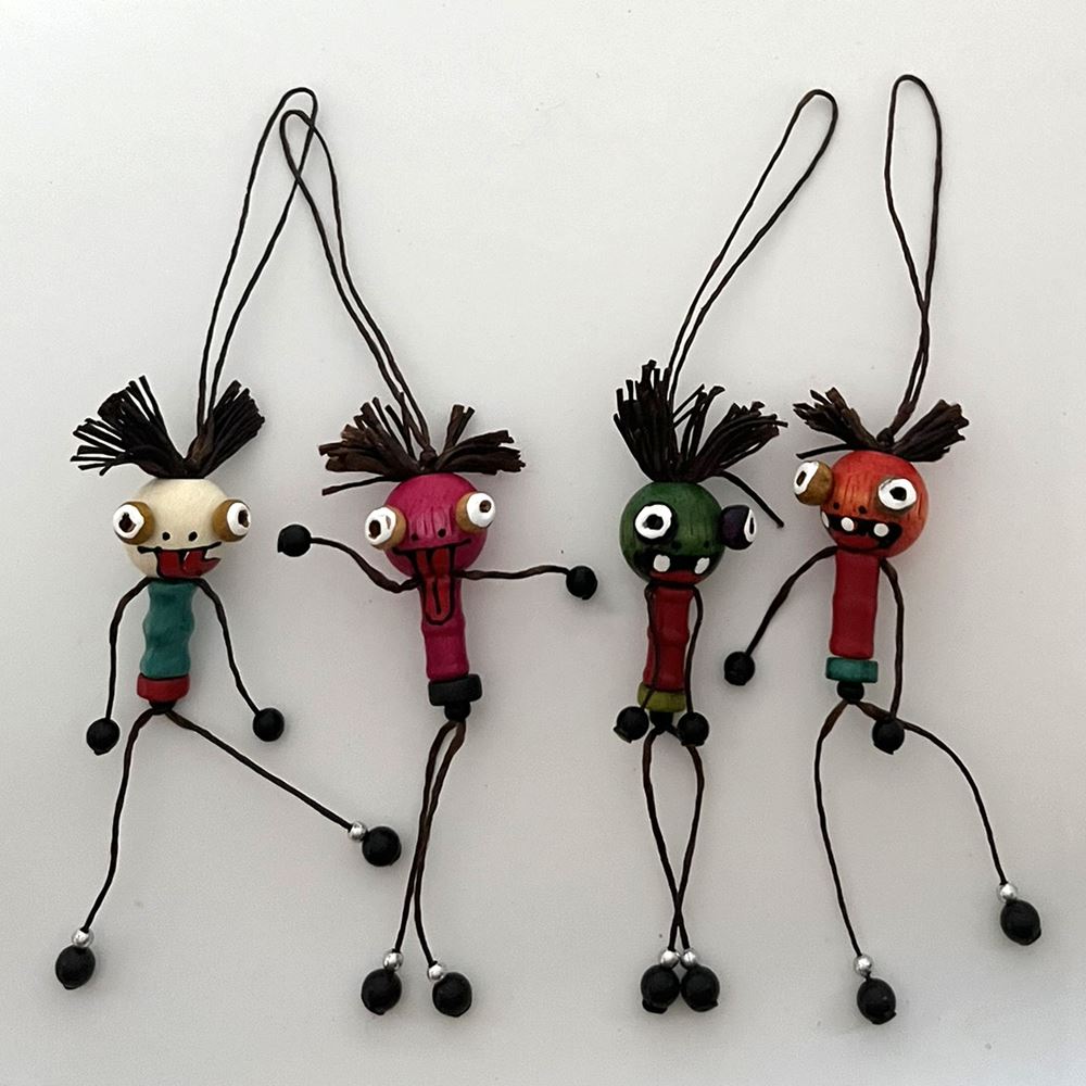 Hanging Poppet, Assorted Colour, Approx. 4-8cm