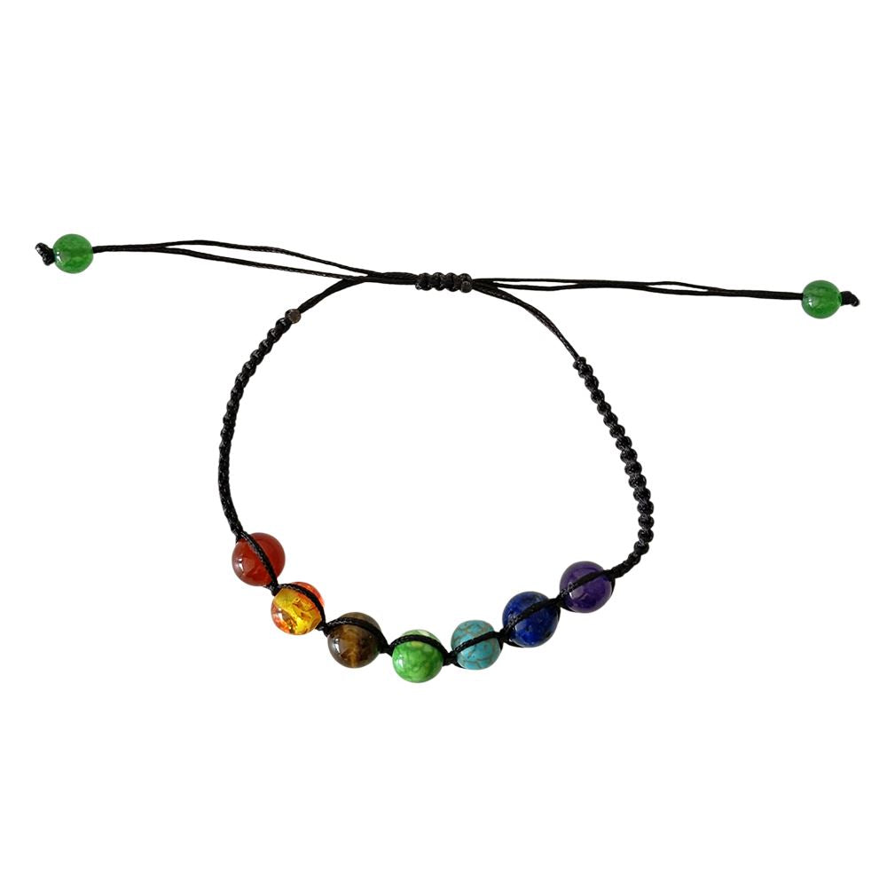 7 Chakra Round Energy Beads Bracelet