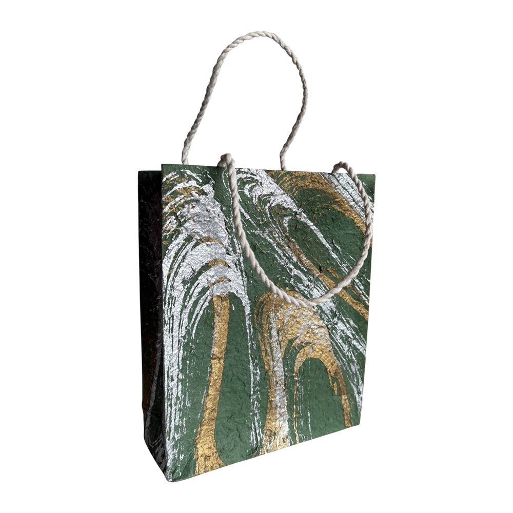 Mulberry Paper Gift Bag, Assorted Luxe Pattern, 15x19x5.5cm, Pack of 10