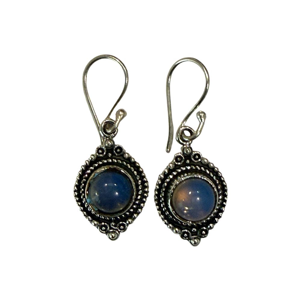 Silver-Plated Hanging Earwire Earrings (#06), 1.5x1cm