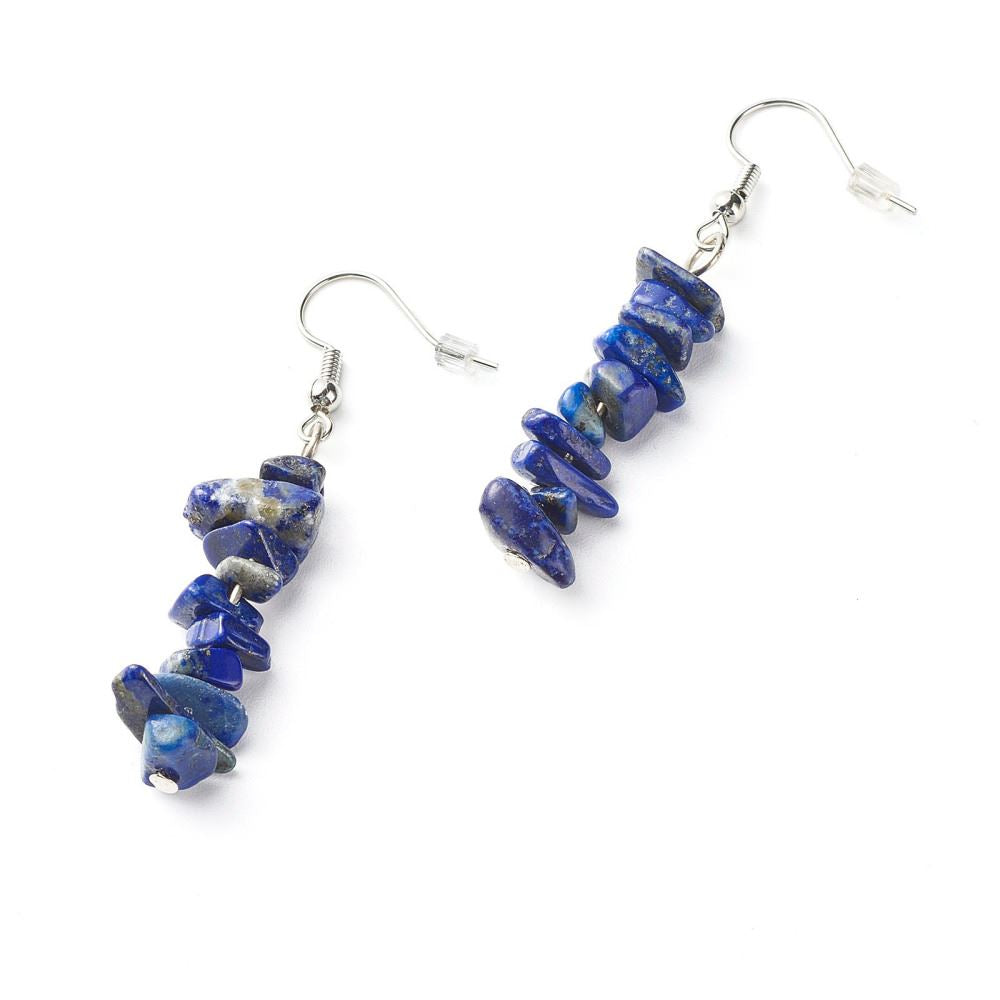 Gemstone Chips Dangle Earrings