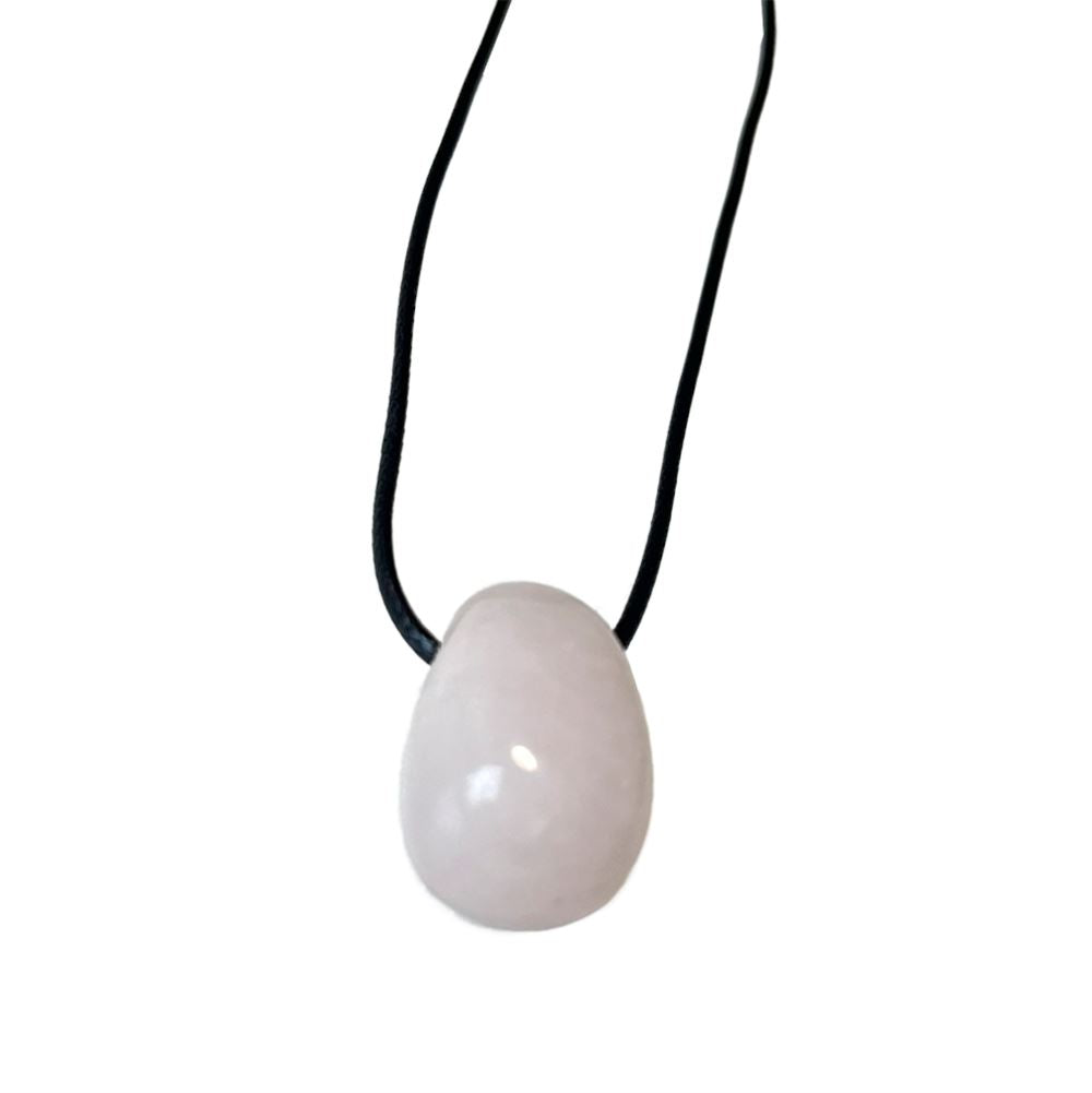 Tumbled Pendant, Black Cord