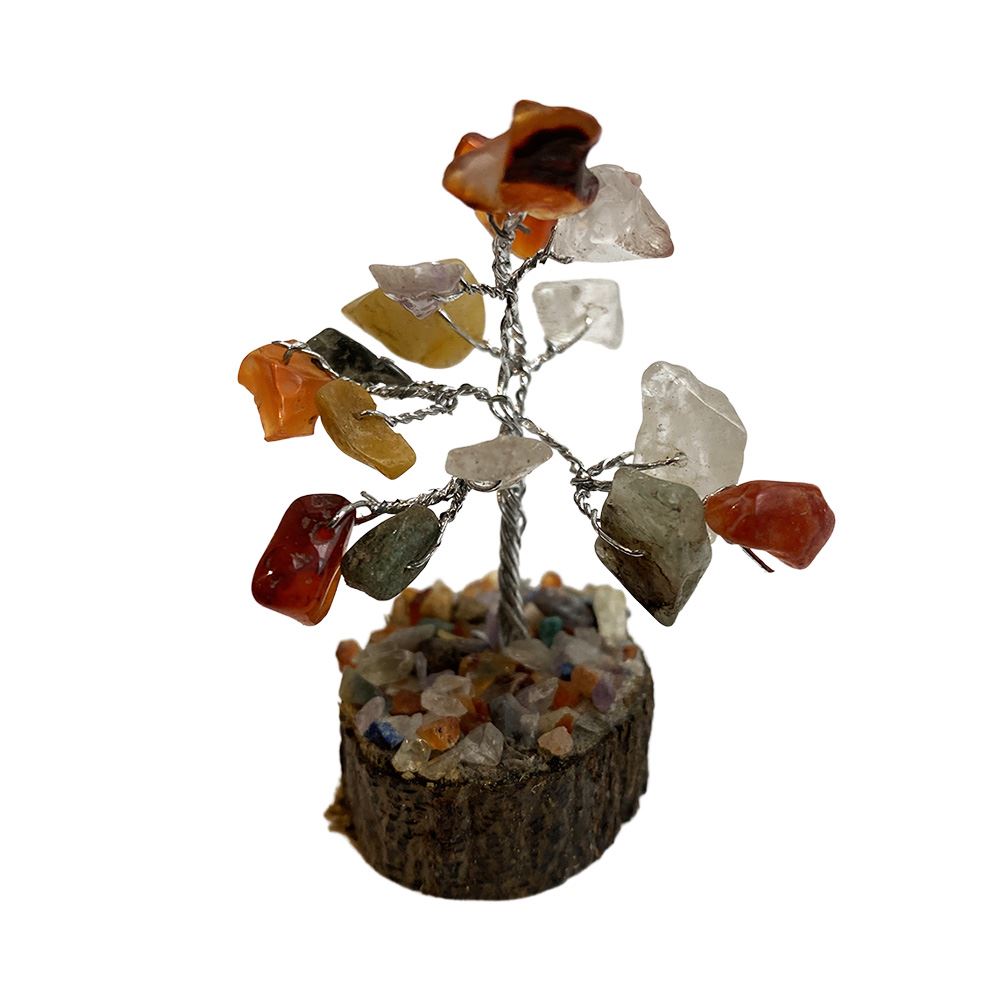 Micro Gemstone Tree, 15 Beads, 6cm