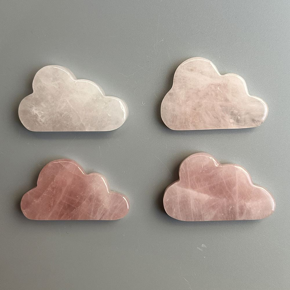 Crystal Cloud, 5x3x0.5cm, Rose Quartz