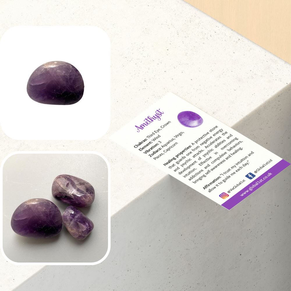 Tumbled Crystals, Pack of 6