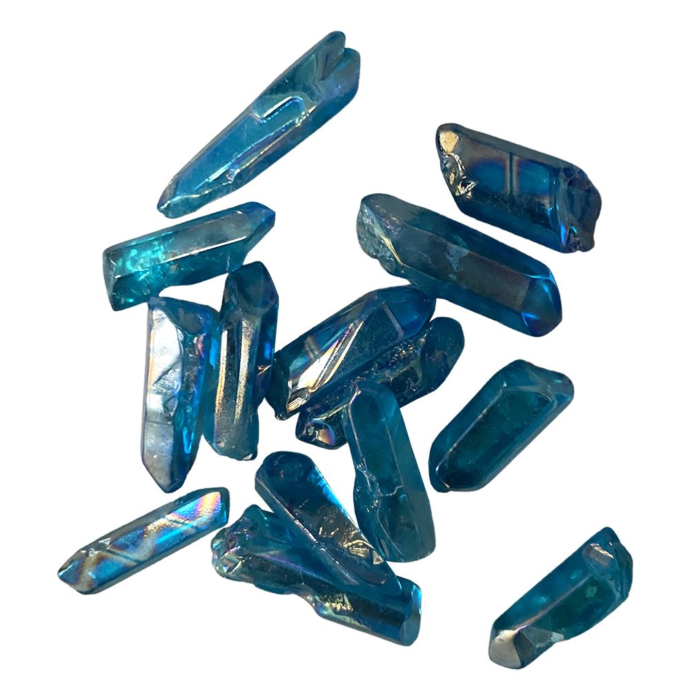 Electroplated Quartz Points, 2-3cm, Pack of 12