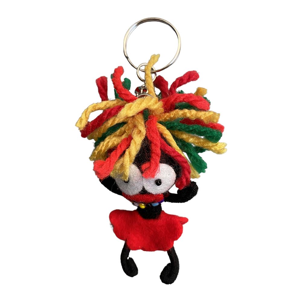 Voodoo String Doll Keychain, 7cm