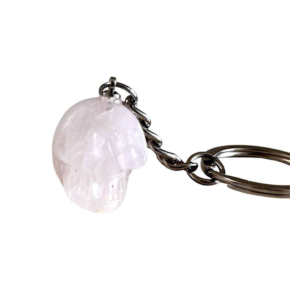 Crystal Skull Head Keychain, 2cm