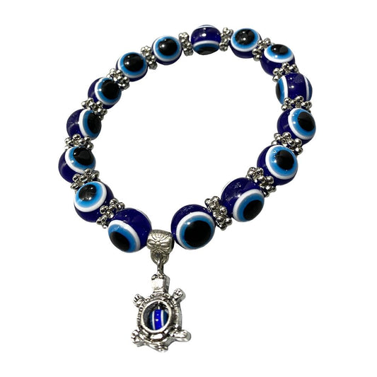 Evil Eye Beaded Stretch Bracelet