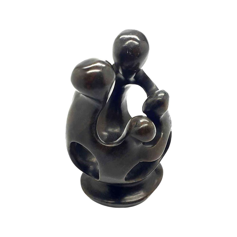 Hand Carved Serpentine, Family Figures, 12cm