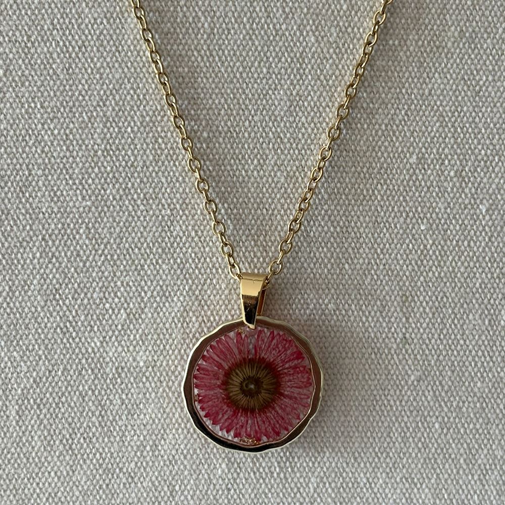 Pressed Flower Pendant