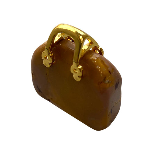 Mini Crystal Handbags, 2-2.5cm, Mookaite Jasper