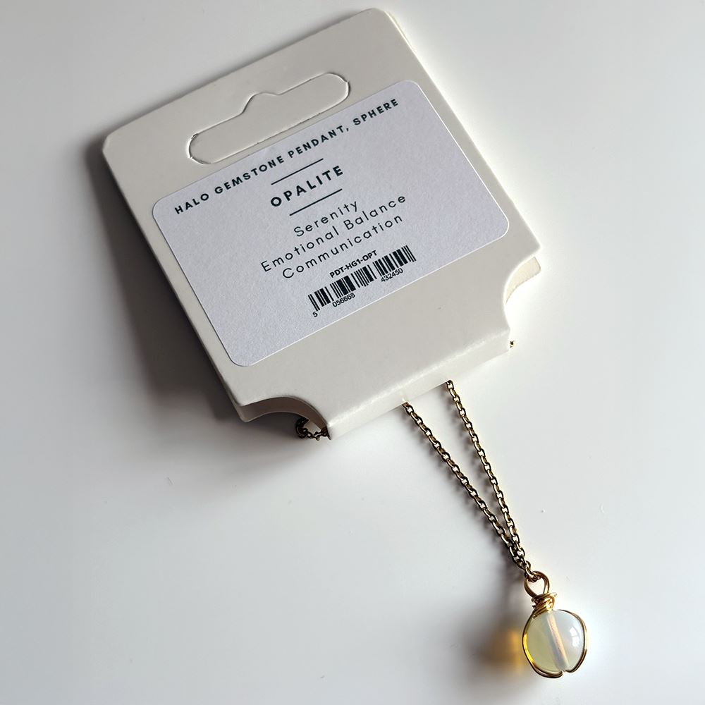Halo Gemstone Pendant, Sphere
