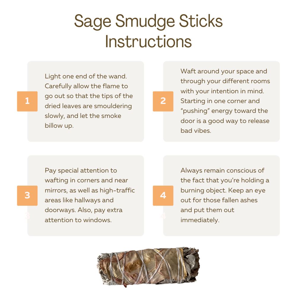 Floral Smudge Sticks 4"