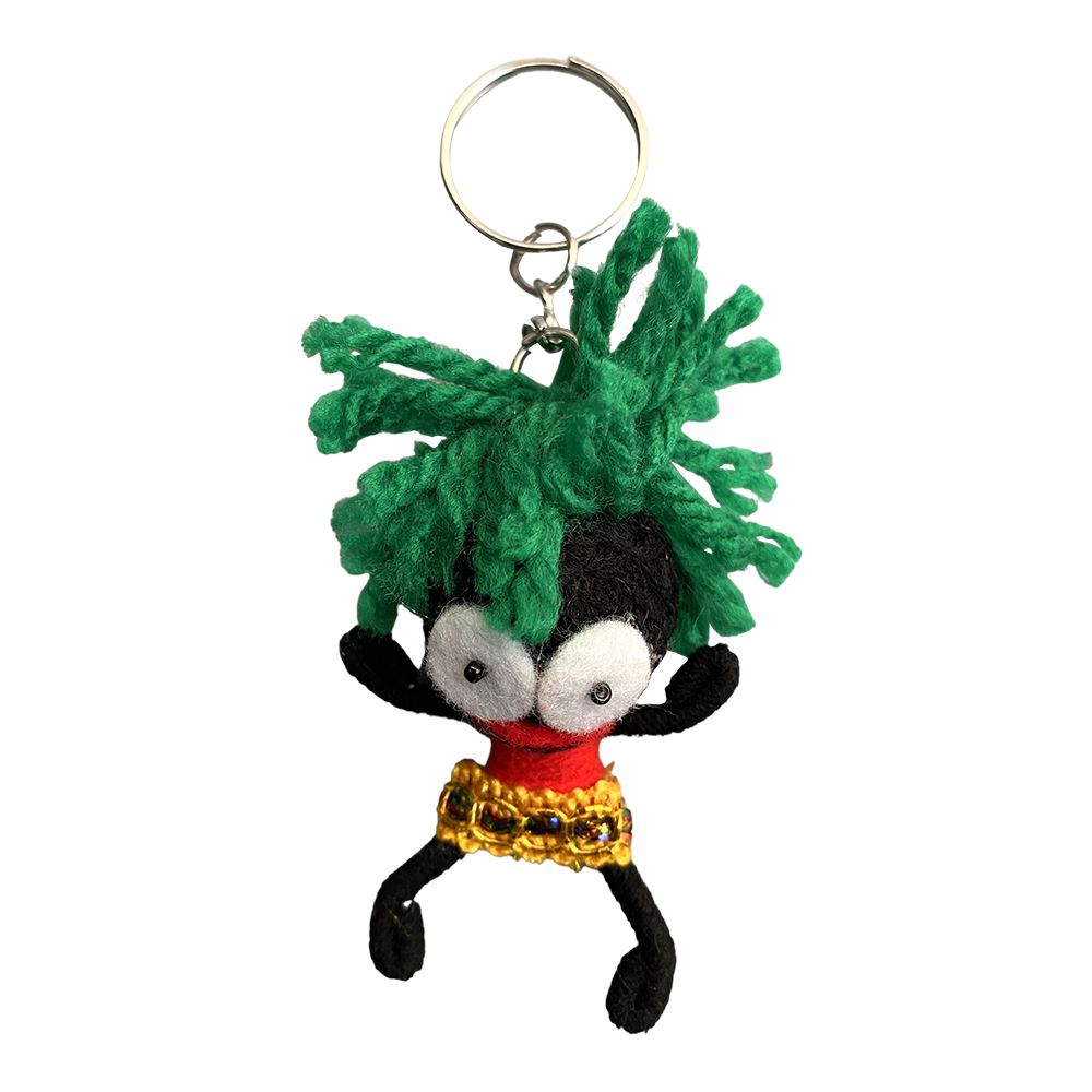 Voodoo String Doll Keychain, 7cm