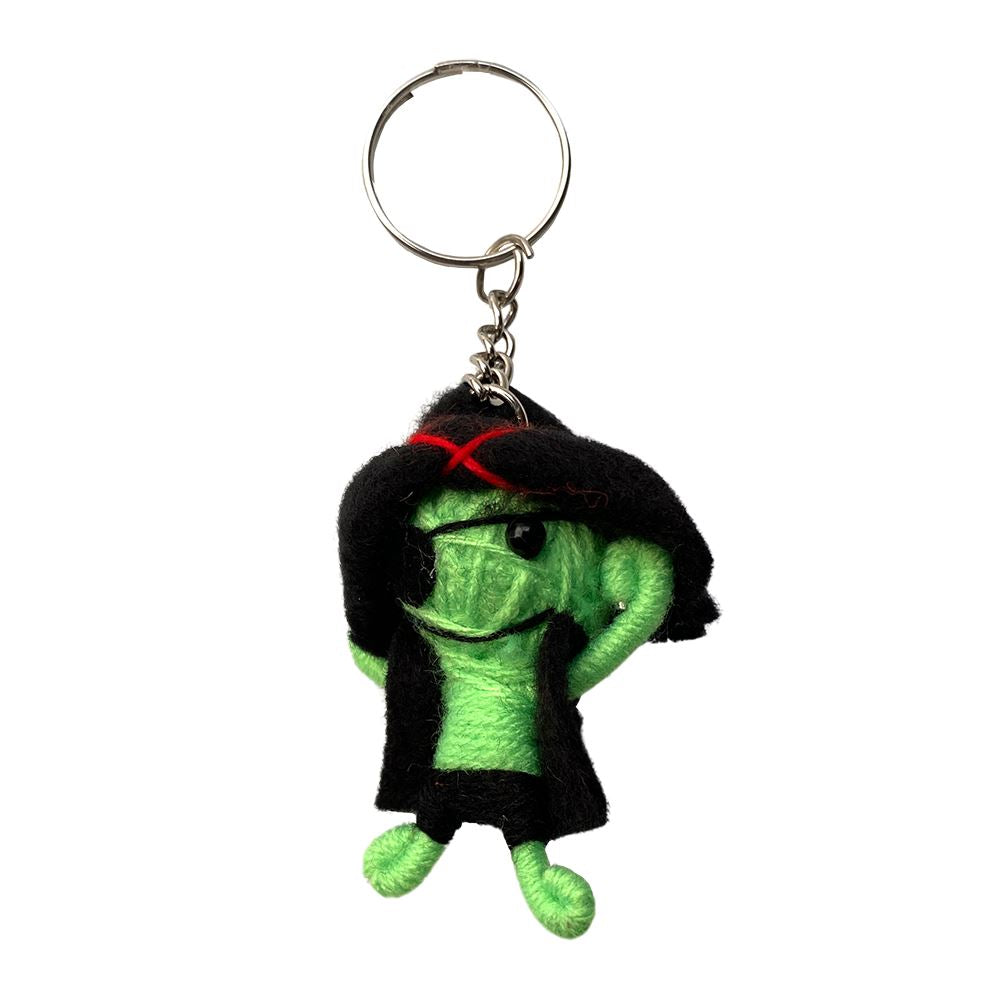 Voodoo String Doll Keychain, 7cm