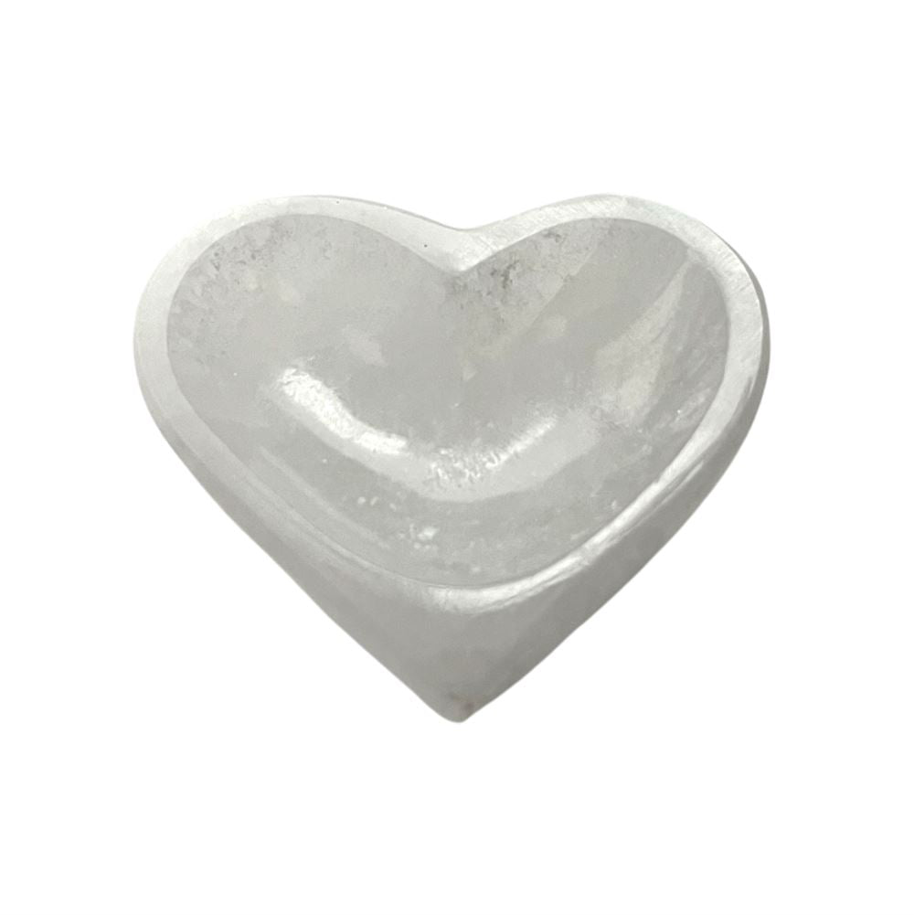 Selenite Bowl, Heart, 6cm