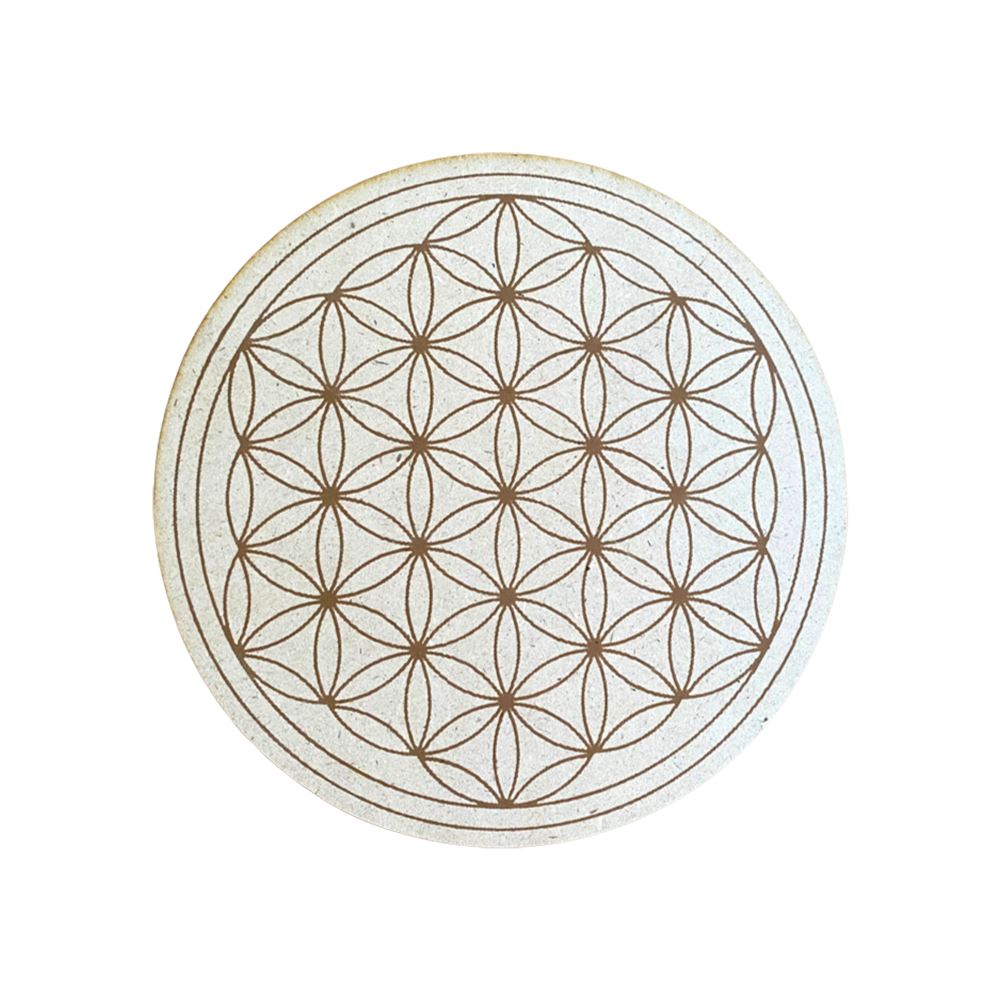 Wooden Grid Board, 25cm, Flower of Life