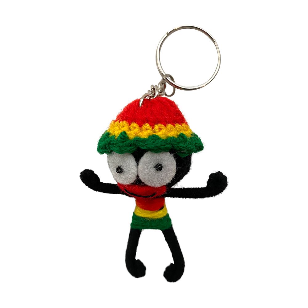 Voodoo String Doll Keychain, 7cm