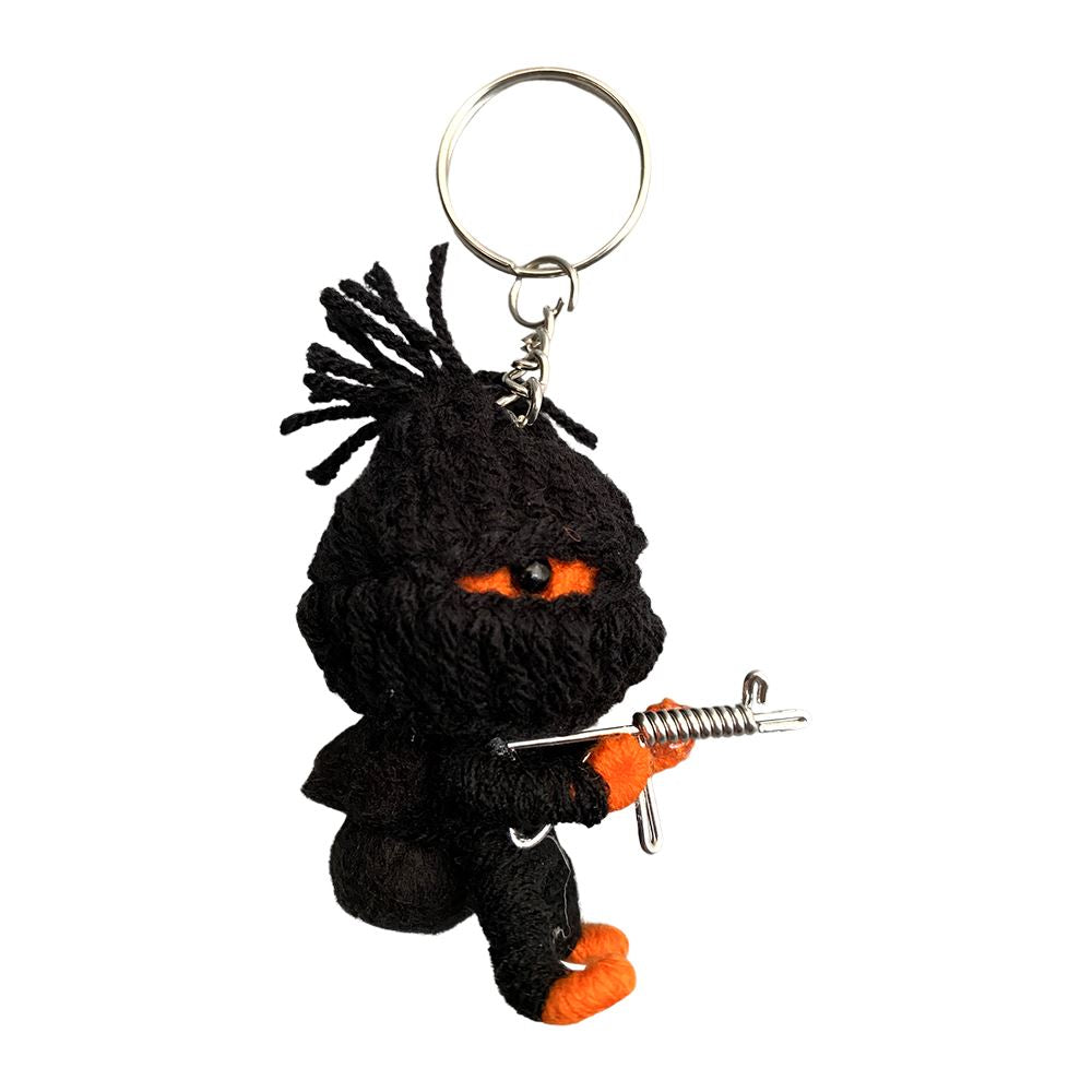 Voodoo String Doll Keychain, 7cm