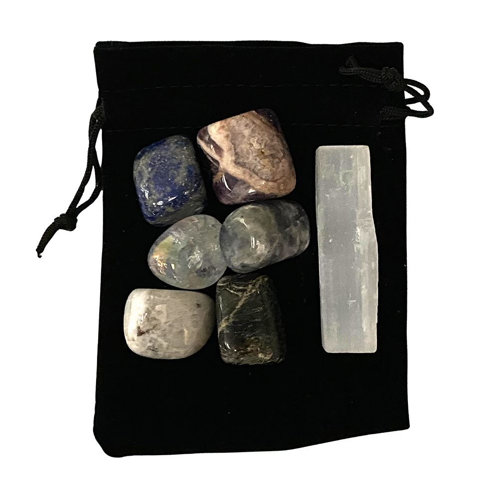 Tumbled Crystals & Selenite Set