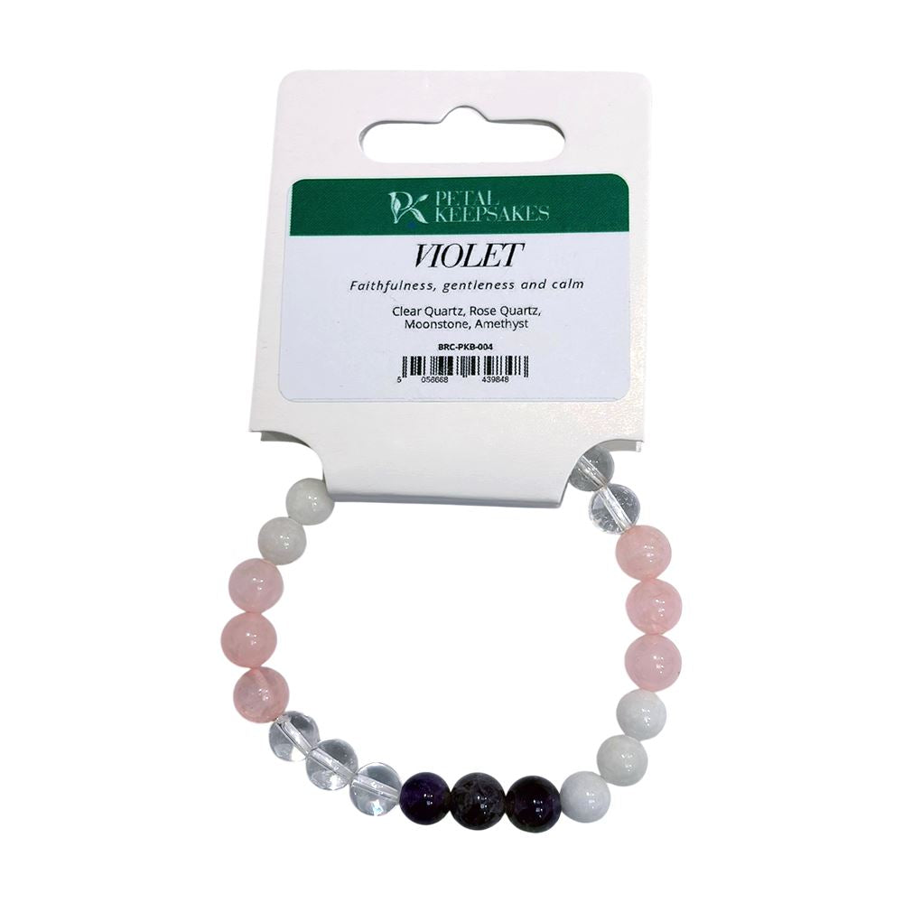 Petal Keepsakes Gemstone Bracelet, Violet