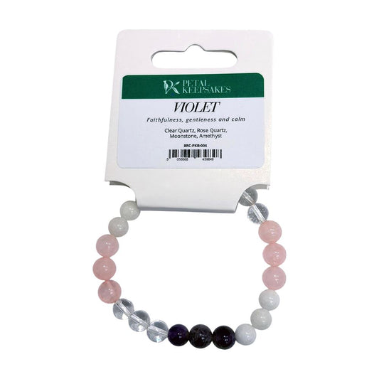 Petal Keepsakes Gemstone Bracelet, Violet