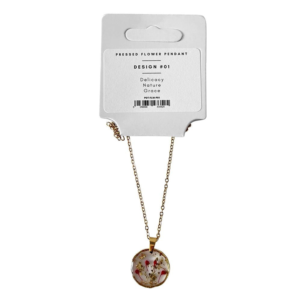 Pressed Flower Pendant