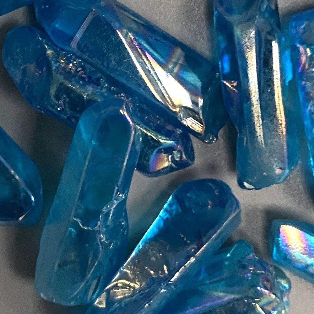 Electroplated Quartz Points, 2-3cm, Single