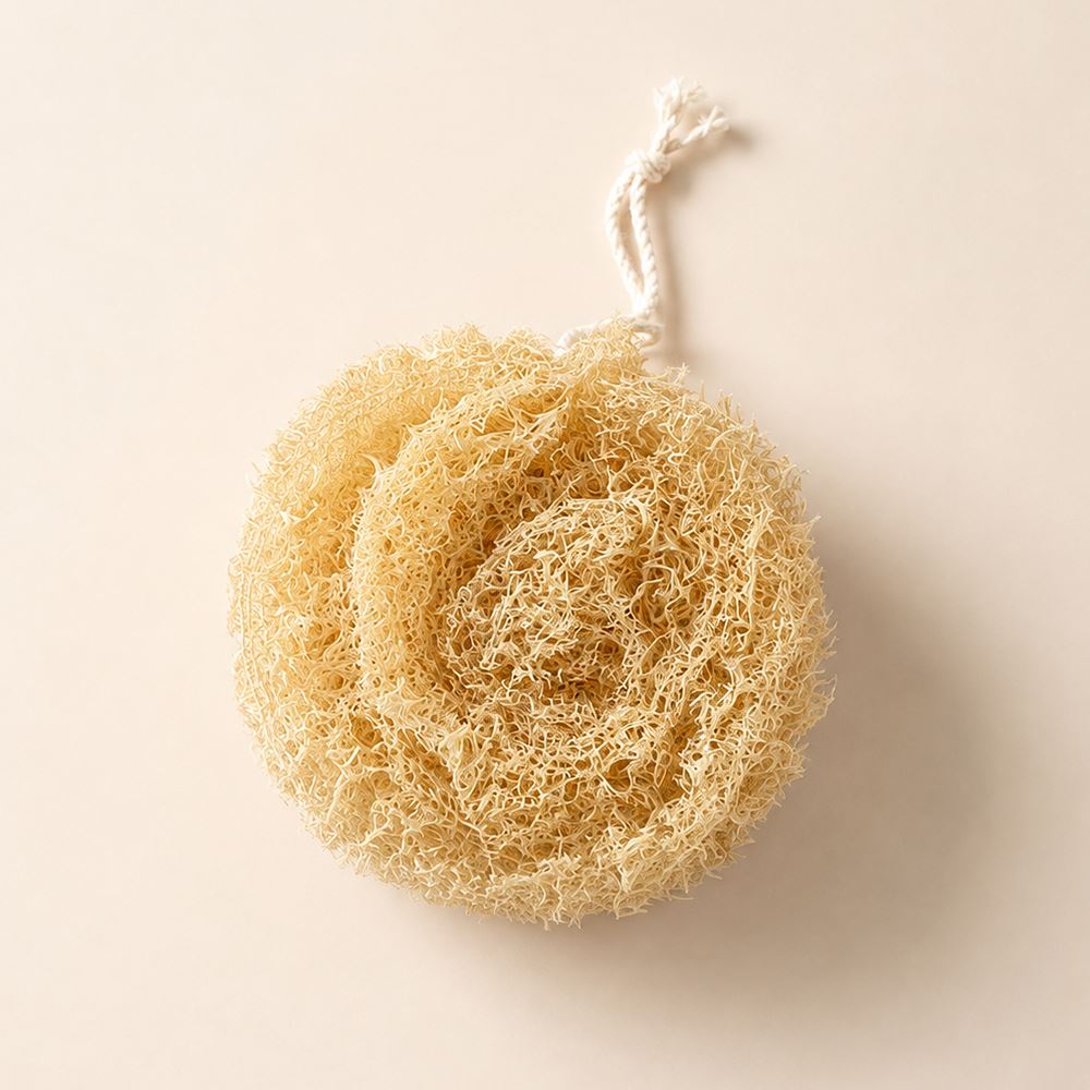 Natural Round Loofah, 10x10x5cm