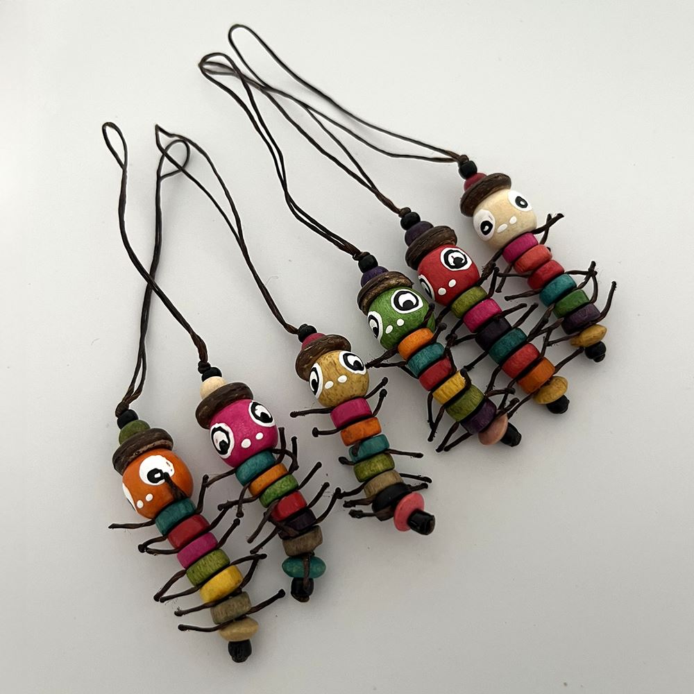 Hanging Poppet, Assorted Colour, Approx. 4-8cm