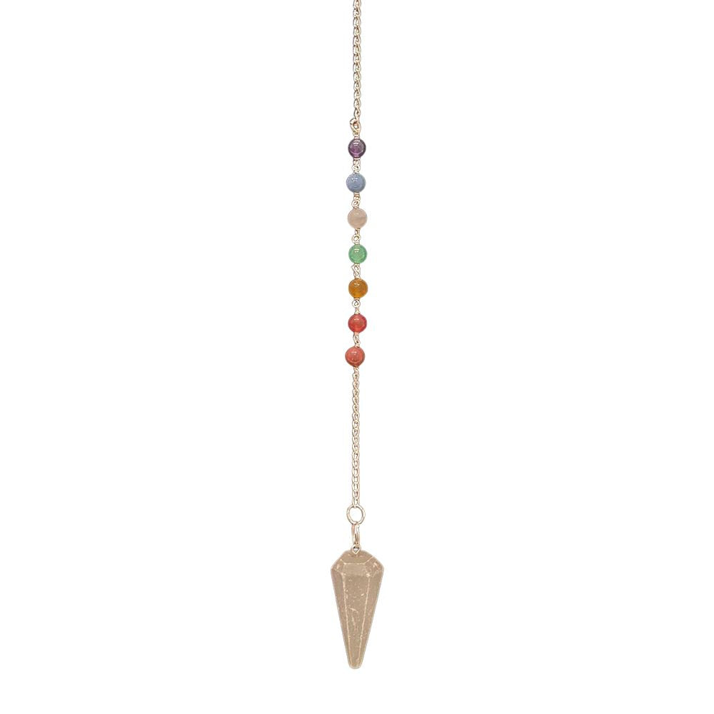 Pendulum with 7 Chakra Beaded Chain