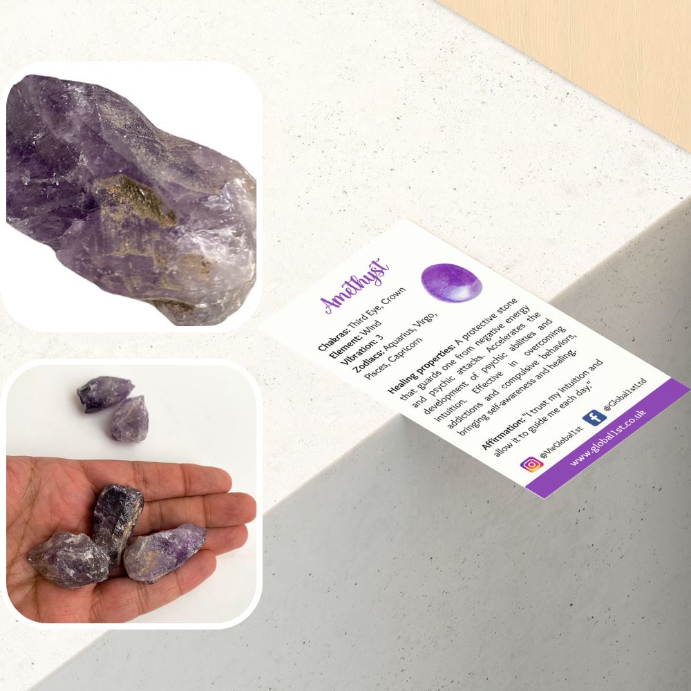 Raw Rough Cut Crystal, 2-4cm, Single