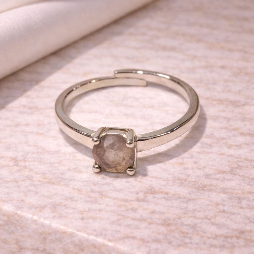 Silver-Plated Adjustable Ring (#32)