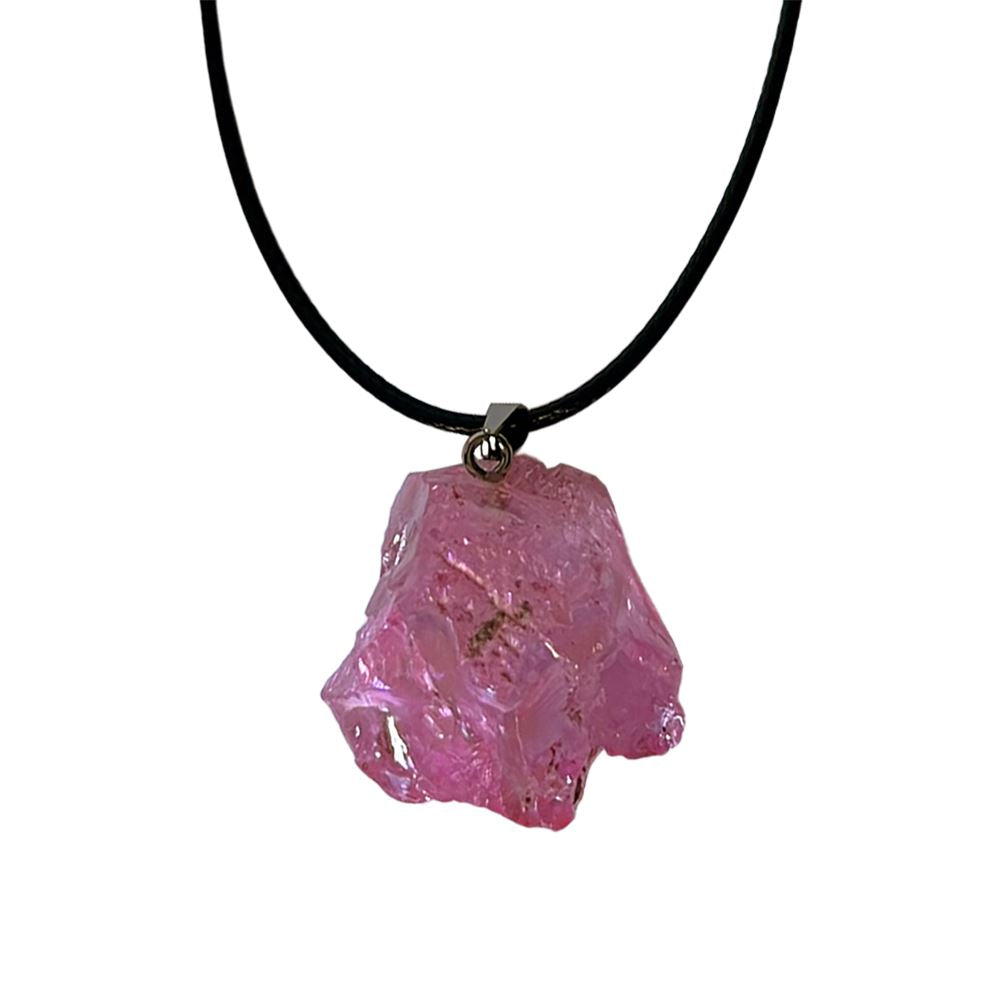 Electroplated Quartz Pendant