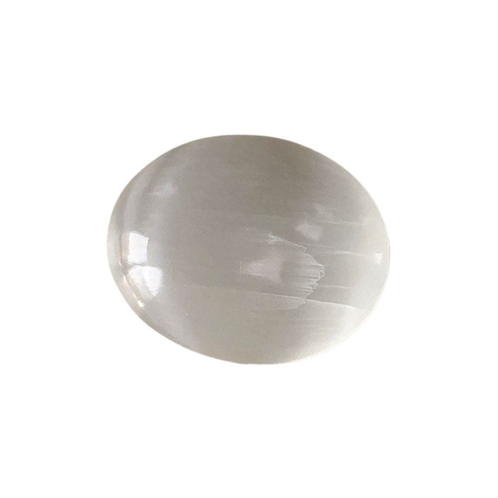 Selenite Palm Stone